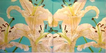 069 Lilien - 3-lagig (blau) - ppd - Krackenberger